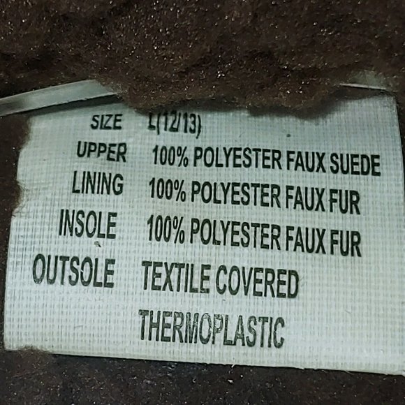 Muk Luks Mens Faux Suede Clogs Slippers Sherpa Lined Moc Toe Brown Large 12-13 - Picture 10 of 10